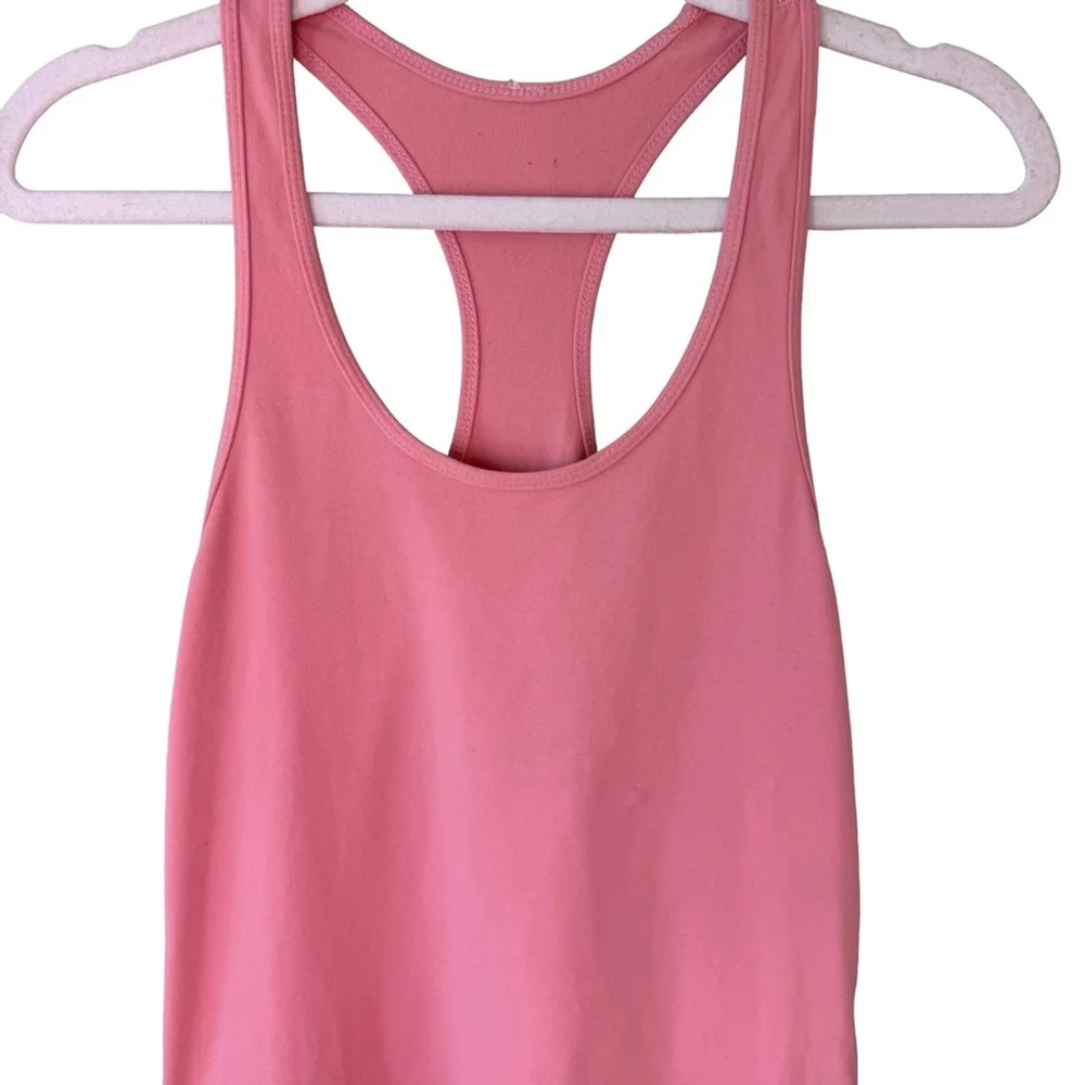 Lululemon Cool Racerback Pink Tank Top Size XS S Activewear Athleisure Workout